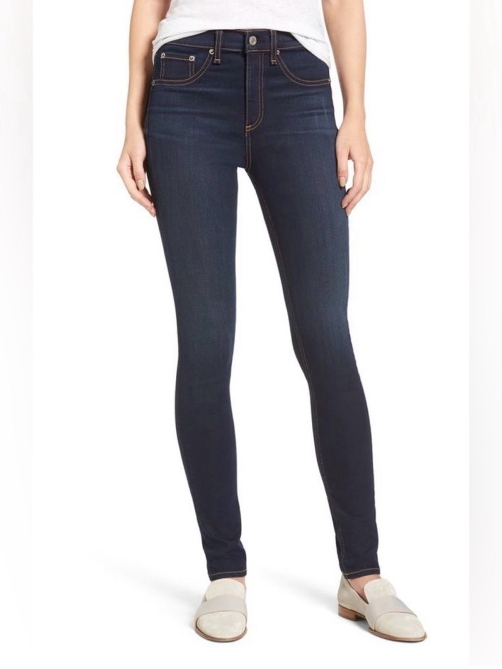 Rag & Bone Bedford Dark Wash Skinny Jeans